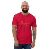 T-shirt Rouge ajusté homme DTG Next Level 3600-Punchline Virilité Intellectuelle