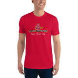 T-shirt Rouge ajusté homme DTG Next Level 3600-Punchline-Metro-Boulot-Dojo