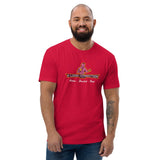 T-shirt Rouge ajusté homme DTG Next Level 3600-Punchline-Metro-Boulot-Dojo
