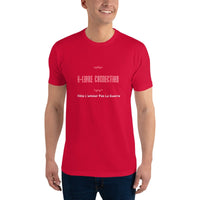 T-shirt Rouge ajusté homme DTG Next Level 3600 Punchline-Fête L'amour Pas La Guerre