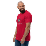 T-shirt Rouge ajusté homme DTG Next Level 3600 Punchline- Seul on va vite Ensemble on va  Loin