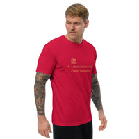T-shirt Rouge ajusté homme DTG Next Level 3600-Punchline Virilité Intellectuelle