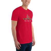 T-shirt Rouge ajusté homme DTG Next Level 3600-Punchline-Metro-Boulot-Dojo