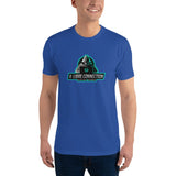 T-shirt Bleu ajusté homme DTG Next Level 3600 Punchline- Digital Nomad