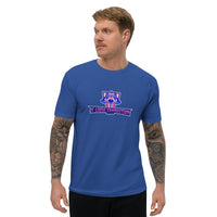 T-shirt Bleu ajusté homme DTG Next Level 3600 Punchline-NO FAP