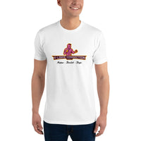 T-shirt Blanc ajusté homme DTG Next Level 3600-Punchline-Metro-Boulot-Dojo