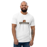 T-shirt Blanc ajusté homme DTG Next Level 3600-Punchline- Battre Fer Chaud Refroidir Frère Faux-DTG