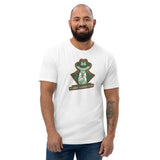 T-shirt Blanc ajusté homme DTG Next Level 3600 Punchline-Tonton Fringueur