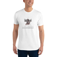 T-shirt Blanc ajusté homme DTG Next Level 3600 Punchline- Seul on va vite Ensemble on va Loin