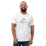 T-shirt Blanc ajusté homme DTG Next Level 3600 Punchline-Ma terre est sous mes Baskets