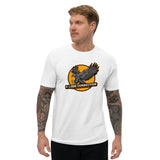 T-shirt Blanc ajusté homme DTG Next Level 3600 Punchline-C'est Nous Les Aiglons Vous Les pigeons-DTG
