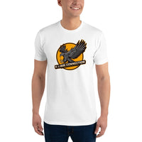 T-shirt Blanc ajusté homme DTG Next Level 3600 Punchline-C'est Nous Les Aiglons Vous Les pigeons-DTG