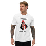 T-shirt ajusté homme DTG Next Level 3600 Punchline-C'est Nous les Aiglons Vous les Pigeons DTG