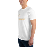 T-shirt Blanc ajusté homme DTG Next Level 3600-Punchline Virilité Intellectuelle