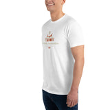 T-shirt Blanc ajusté homme DTG Next Level 3600-Punchline-Savoir est une Arme
