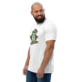 T-shirt Blanc ajusté homme DTG Next Level 3600 Punchline-Tonton Fringueur