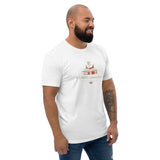 T-shirt Blanc ajusté homme DTG Next Level 3600-Punchline-Savoir est une Arme