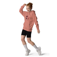 Sweat à capuche femme rose avec poche avant capuche 3 panneaux et cordons de serrage plats assortis