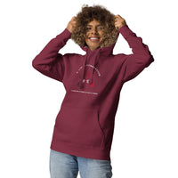 Sweat à capuche bordeaux unisexe 65 % de coton filé à l'anneau, 35 % de polyester  Face 100 % coton Poids du tissu : 288,2 g/m² (8.5 oz./yd.²) Face 100 % coton Patch dans le même tissu à l'arrière Cordons de serrage plats assortis Capuche à 3 panneaux Étiquette détachable