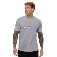 T-shirt Gris ajusté homme  Next Level 3600- Style Disco Urbain