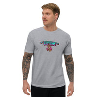T-shirt Gris ajusté homme Next Level 3600- Style Graffiti Urbain