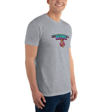 T-shirt Gris ajusté homme Next Level 3600- Style Graffiti Urbain