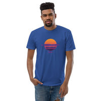 T-shirt Bleu ajusté homme DTG Next Level 3600- Style Fashion