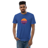 T-shirt Bleu ajusté homme DTG Next Level 3600- Style Fashion