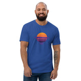 T-shirt Bleu ajusté homme DTG Next Level 3600- Style Fashion