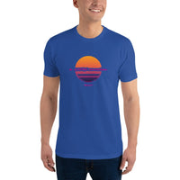 T-shirt Bleu ajusté homme DTG Next Level 3600- Style Fashion