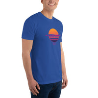 T-shirt Bleu ajusté homme DTG Next Level 3600- Style Fashion